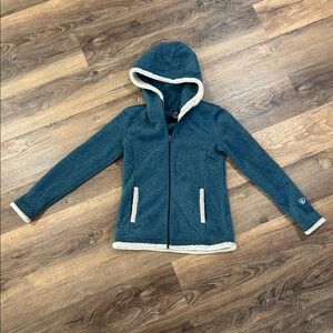 Kuhl Kids Children’s Jacket blue denim & cream size medium full zip w/pockets